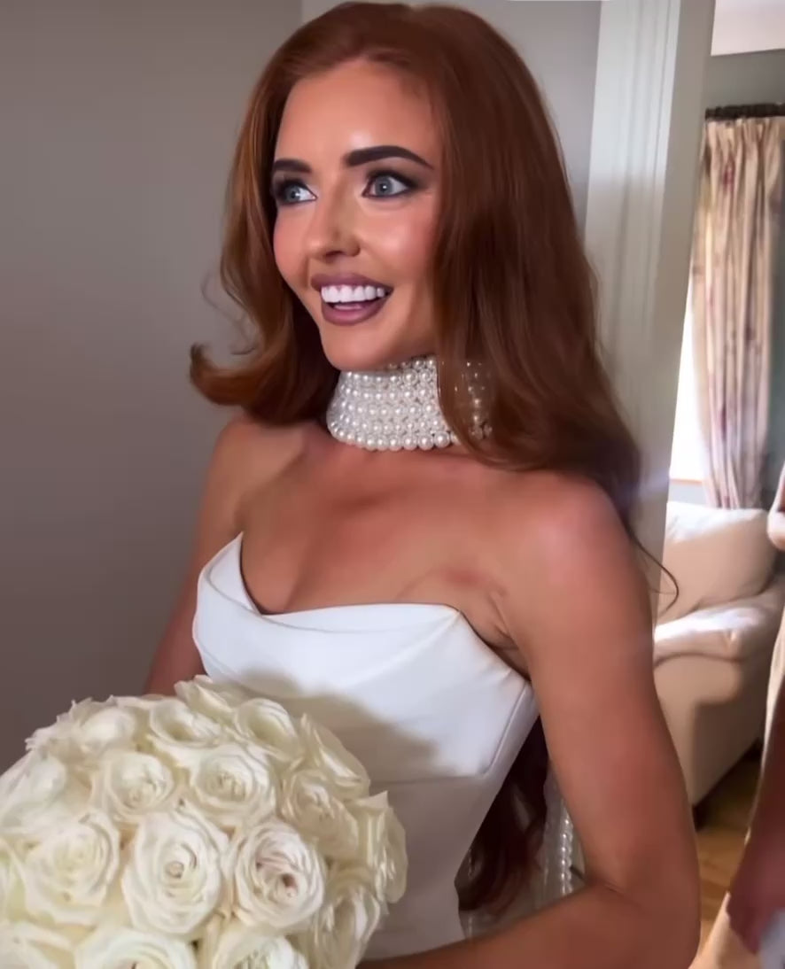 Handmade pearl bridal neck piece